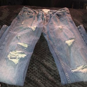 Armani Exchange ripped jeans